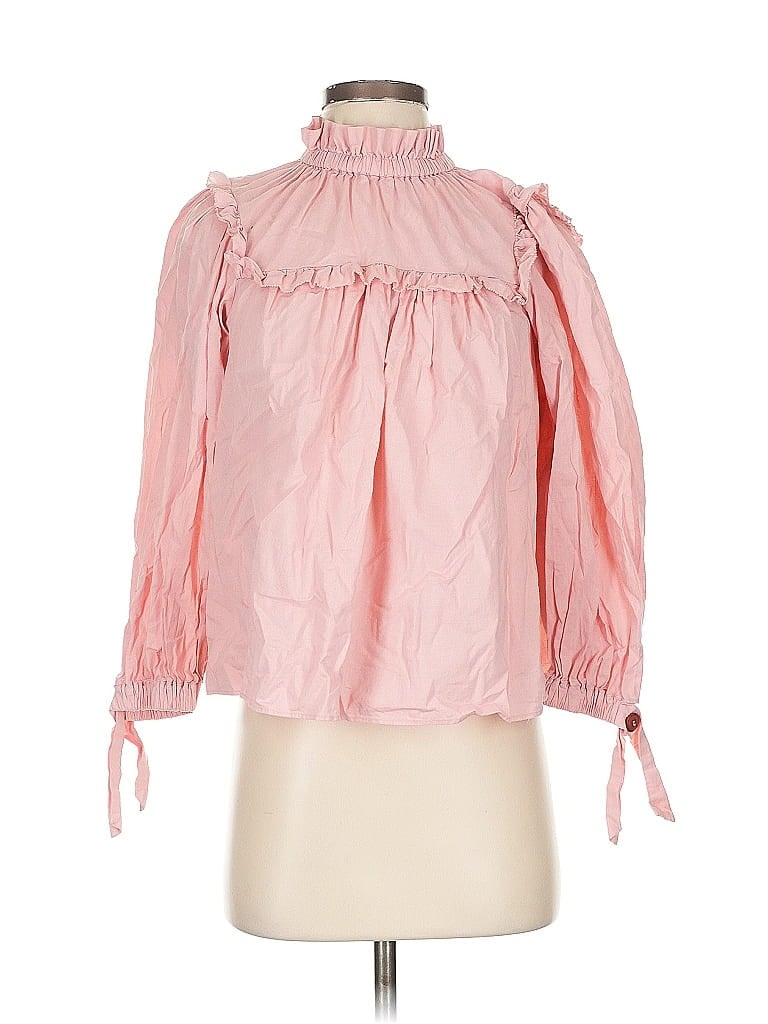 Sea New York 100% Cotton Pink 3/4 Sleeve Blouse Size 0 - photo 1