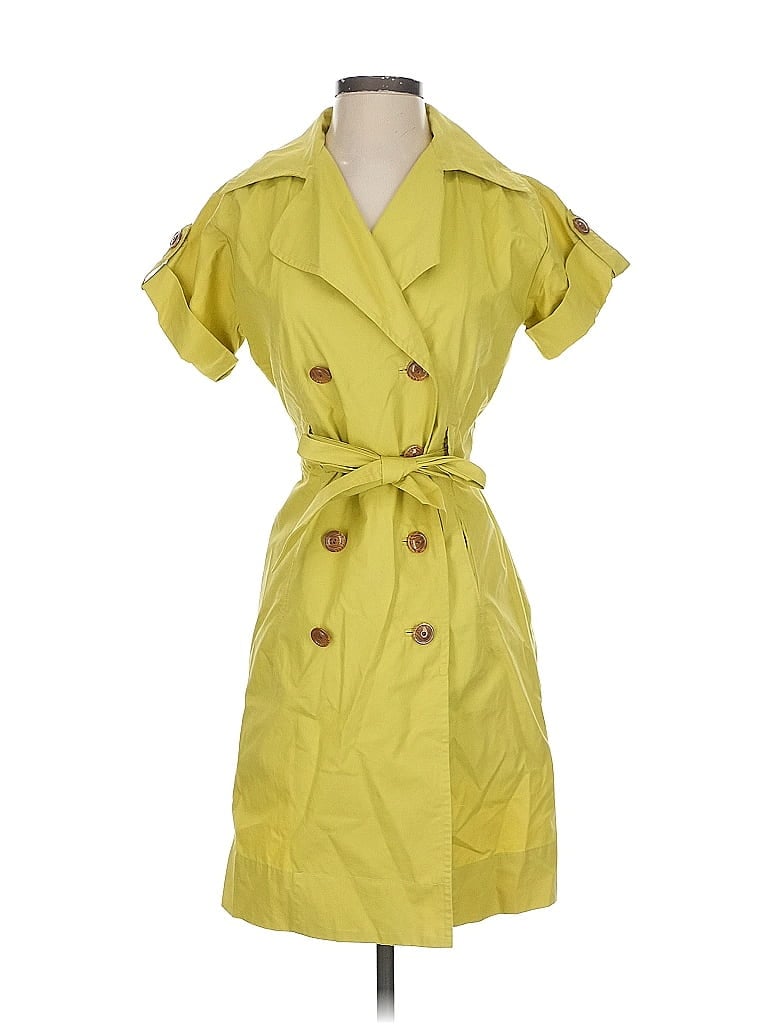 Pre-owned Cabi Trenchcoat In Yellow
