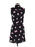 Divided by H&M 100% Viscose Floral Black Casual Dress Size EU 40 / US 10 - photo 2