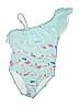 Janie and Jack Print Blue One Piece Swimsuit Size 4 - photo 1