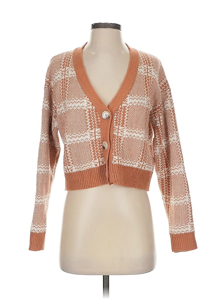 Princess Polly 100% Acrylic Brown Cardigan Size XS - photo 1