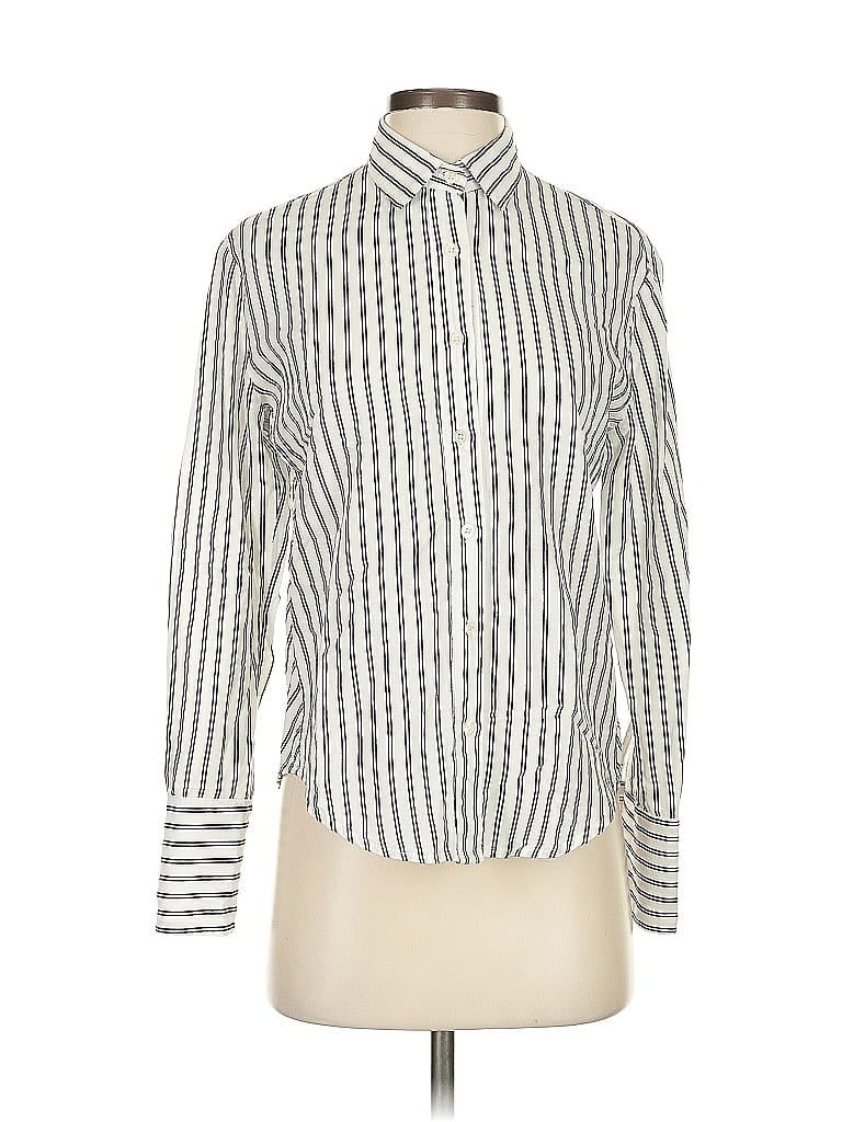 Pre-owned Pharaoh Long Sleeve Button Down Shirt In White