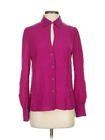 Tegan Long Sleeve Silk Top (view 1)