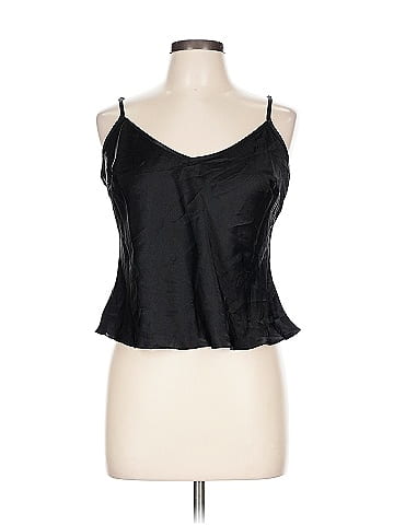 Daisy Fuentes Black Sleeveless Adjustable Strap Top (view 1)