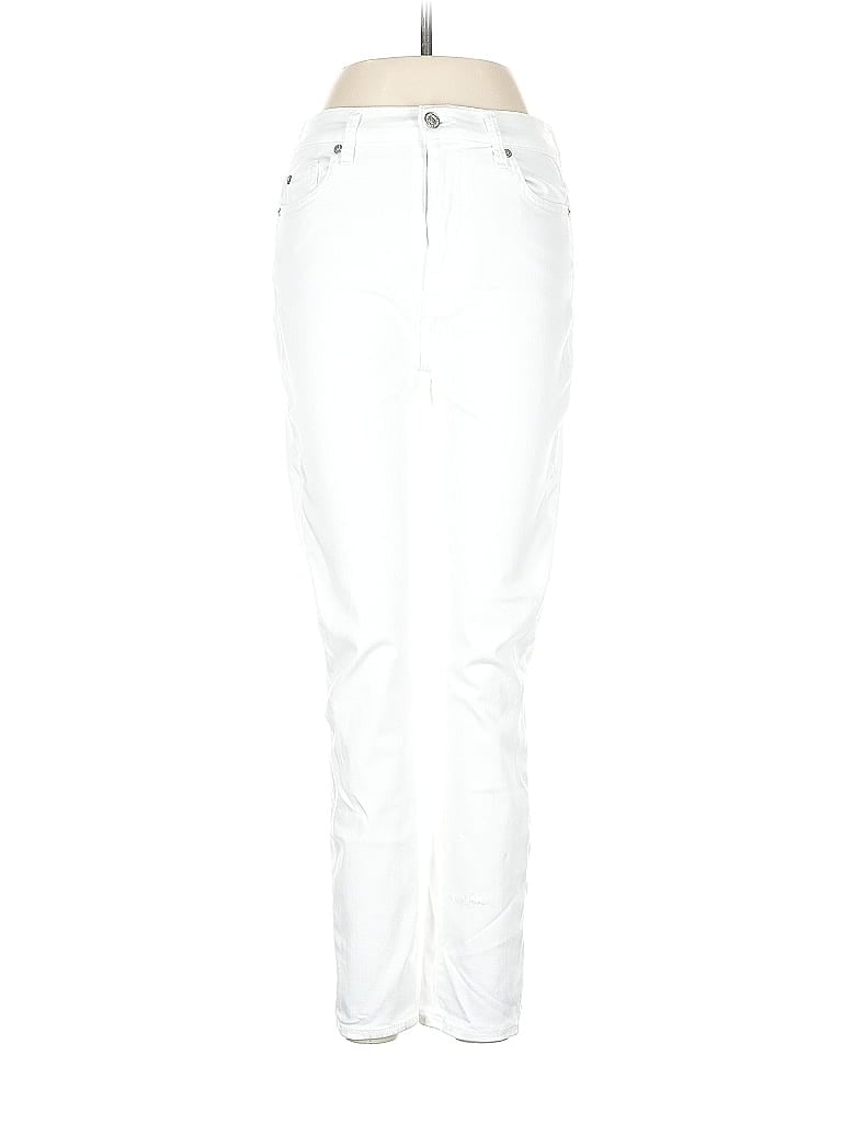 Pre-owned 7 For All Mankind Jeans In White