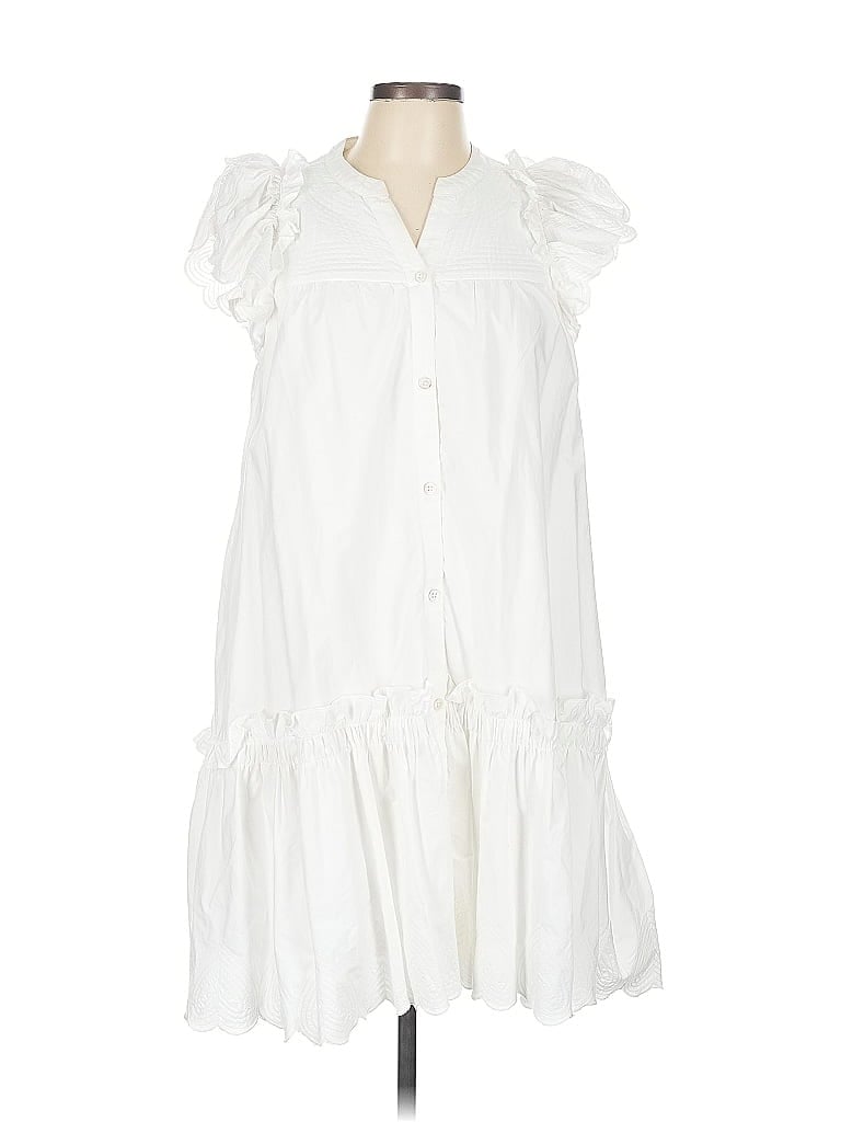 Sea New York 100% Cotton White Casual Dress Size L - photo 1