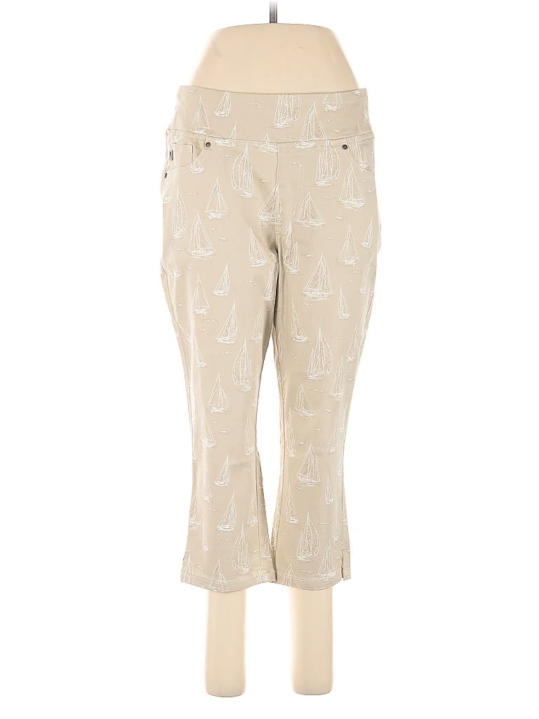 Belle By Kim Gravel Tan Casual Pants Size 12 - photo 1