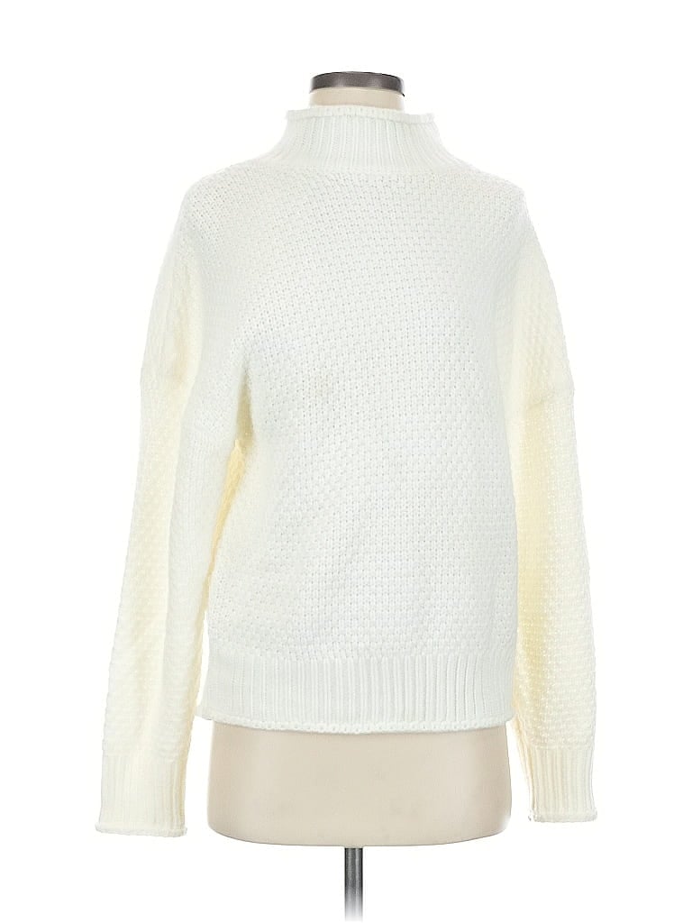 Click to view more detailed imagery on our partner's website Pre-owned Zesica Turtleneck Sweater In White