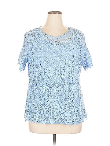 Isaac Mizrahi LIVE! Short Sleeve Blouse (view 1)
