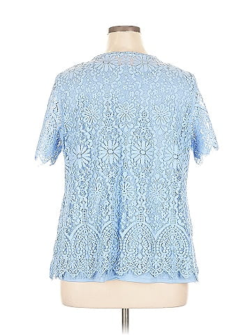 Isaac Mizrahi LIVE! Short Sleeve Blouse (view 2)