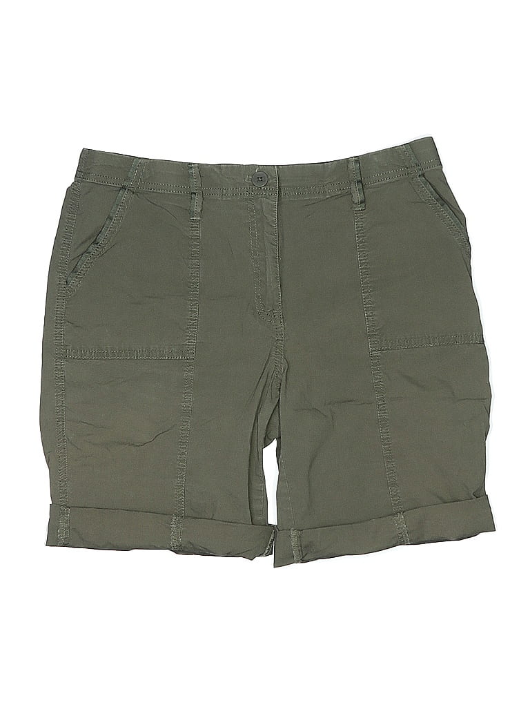 Pre-owned Chico's Khaki Shorts In Green