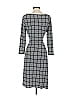 Ann Taylor Factory Houndstooth Gray Casual Dress Size S - photo 2
