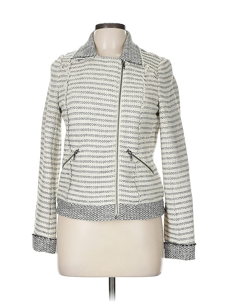 Pre-owned Ella Moss Jacket In Silver