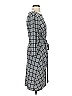 Ann Taylor Factory Houndstooth Gray Casual Dress Size S - photo 4