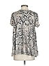 Highland Park Paisley Silver Tan Short Sleeve T-Shirt Size S - photo 2