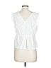 Xirena 100% Cotton White Sleeveless Blouse Size L - photo 2