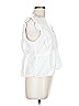 Xirena 100% Cotton White Sleeveless Blouse Size L - photo 3