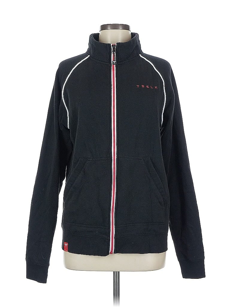 Pre-owned Tesla Track Jacket In Black