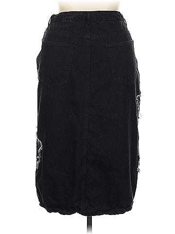Daisy Street Denim Skirt (view 2)