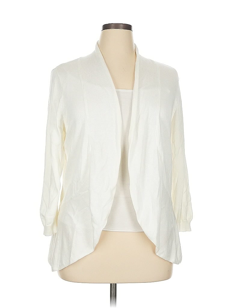 IMAN Ivory Cardigan Size XL - photo 1