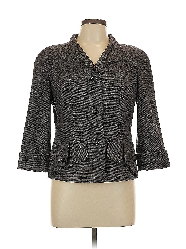 Classiques Entier Tweed Gray Blazer Size 10 - photo 1