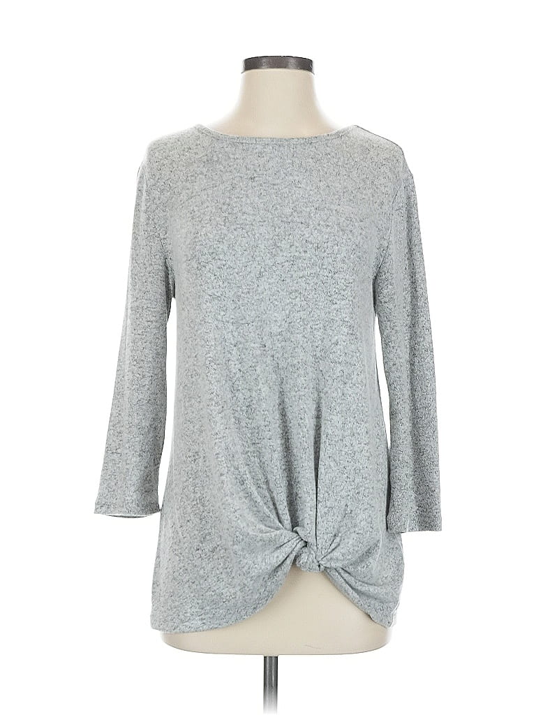 Pre-owned Market & Spruce Pullover Sweater In Gray