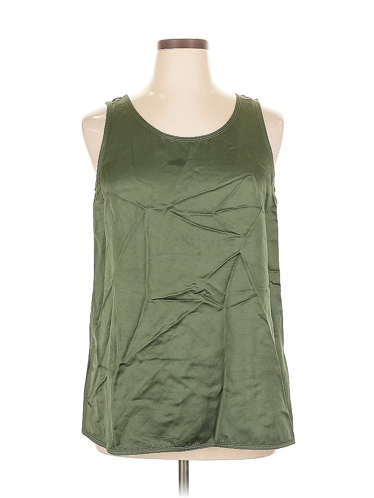 Pre-owned Worth New York Sleeveless Blouse In Green