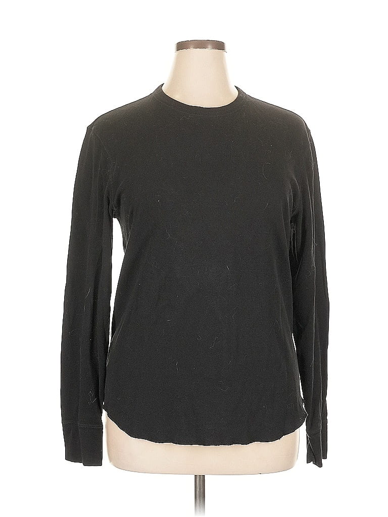 Pre-owned Gap Long Sleeve T-shirt In Black