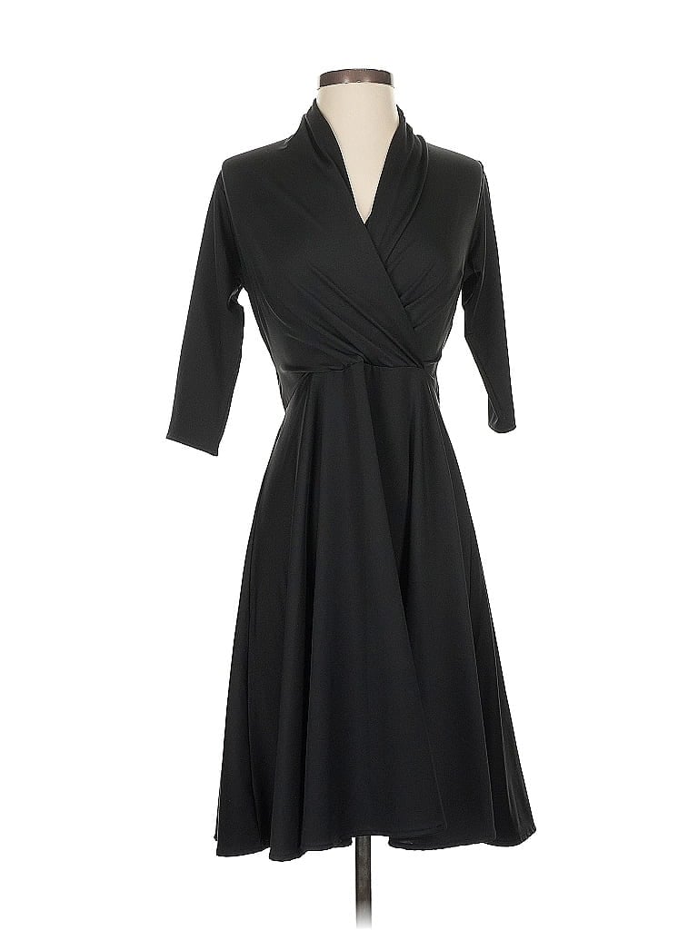 Pre-owned Karina Casual Dress In Black