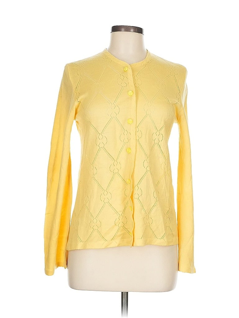 Pre-owned Unbranded Cardigan Sweater In Yellow