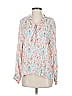 Roller Rabbit 100% Viscose Floral Pink Long Sleeve Blouse Size S - photo 1