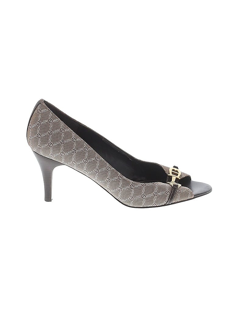 Etienne Aigner Gray Brown Heels Size 10 - photo 1