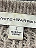 White + Warren 100% Cashmere Metallic Tan Gray Cashmere Pullover Sweater Size S - photo 7