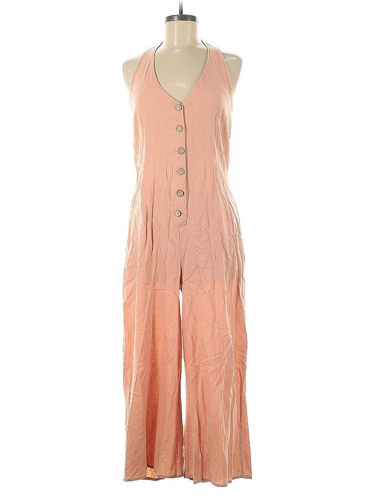 Pre-owned Gypsies & Moondust Jumpsuit In Pink