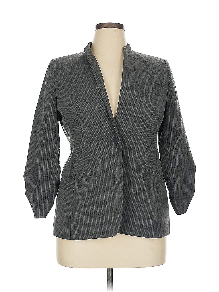 Pre-owned Calvin Klein Blazer Jacket In Gray