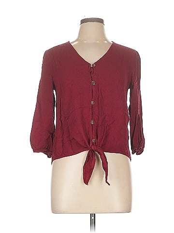 Pink Rose 3/4 Sleeve Blouse (view 1)