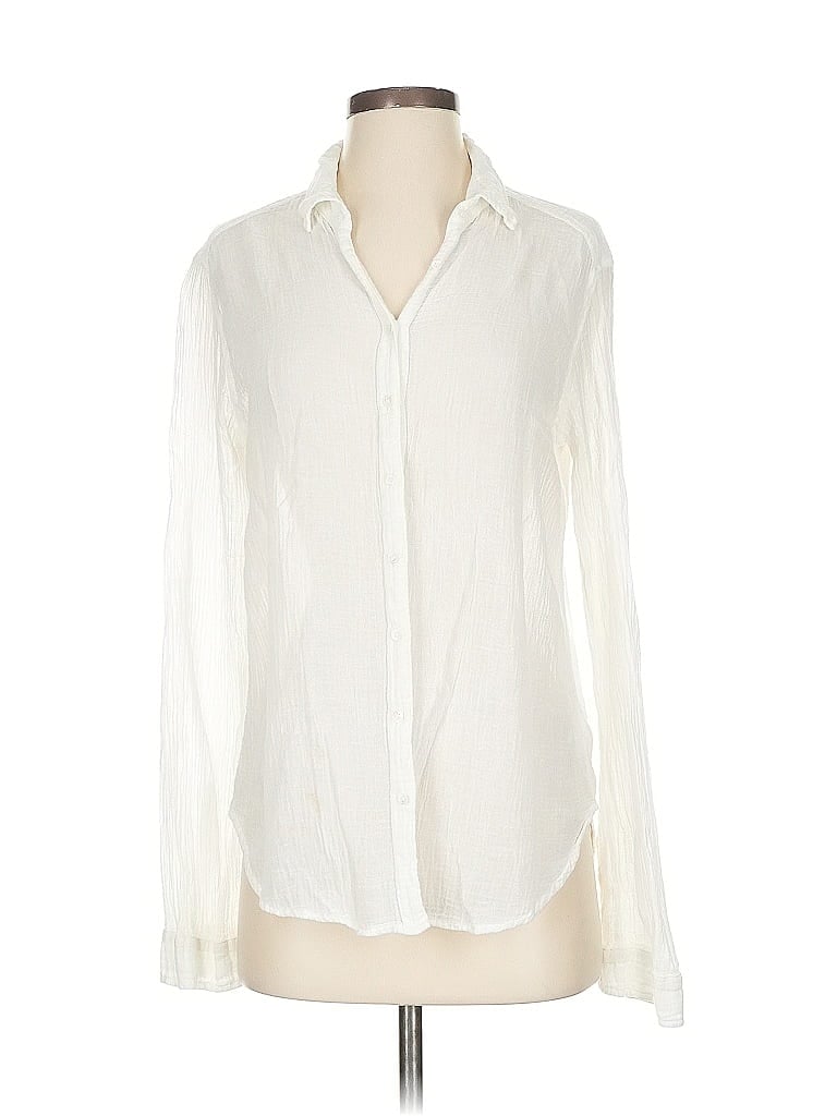 Xirena 100% Cotton Ivory White Long Sleeve Blouse Size XS - photo 1