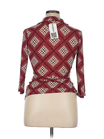 Moa Moa Y2K Red Polka Dot Wrap Front Shirt (view 2)