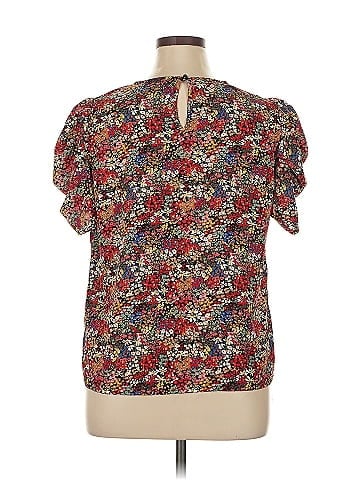 Shein Curve Short Sleeve Blouse (view 2)