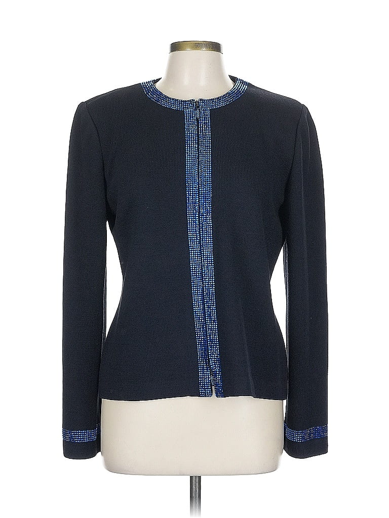St. John Blue Cardigan Size 12 - photo 1