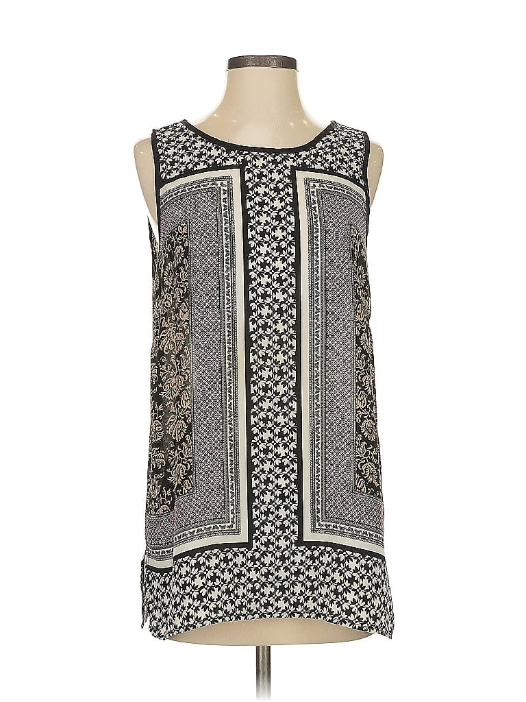 Pre-owned Rose & Thyme Sleeveless Blouse In Gray