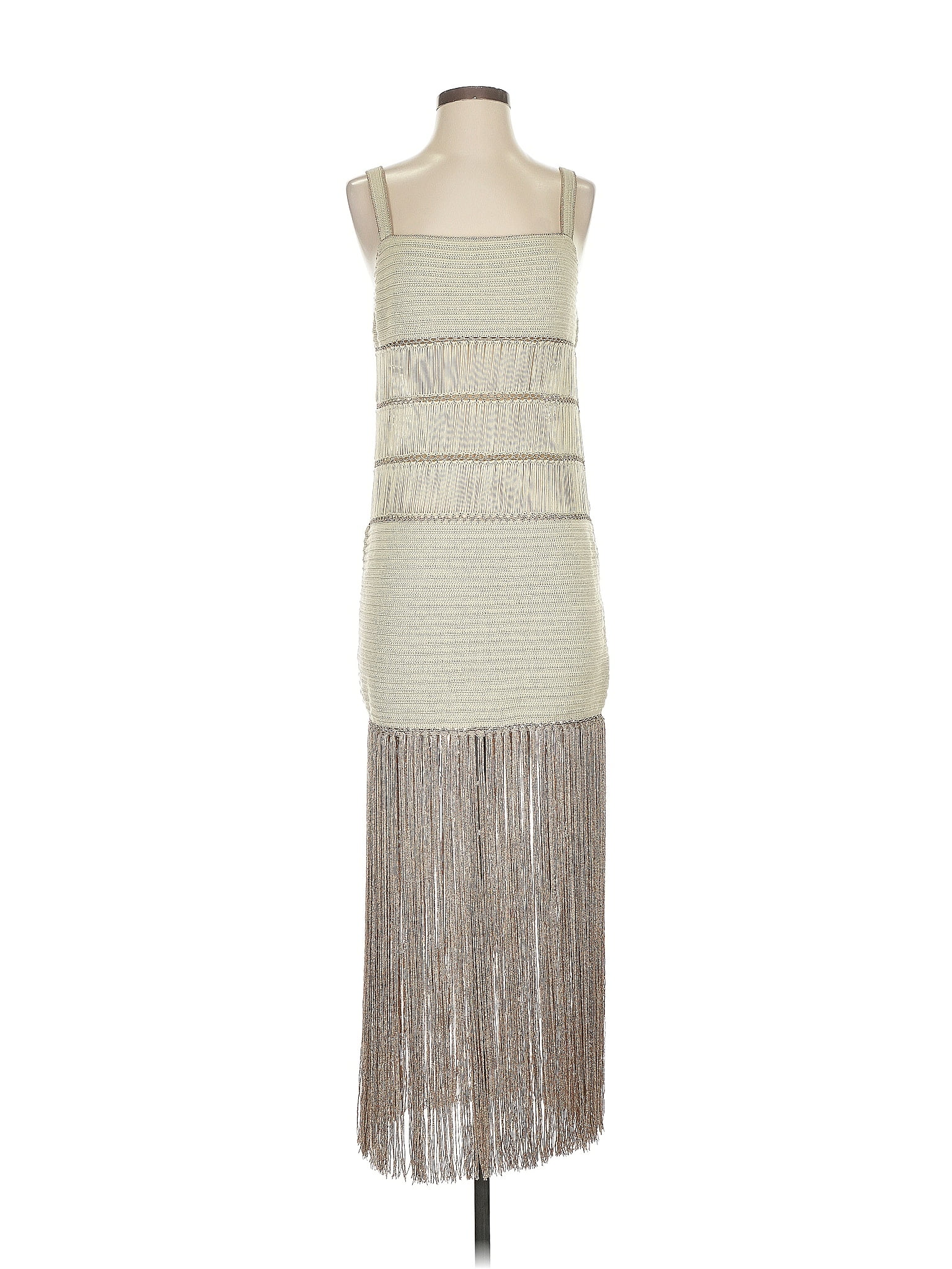 My Beachy Side 100% Acrylic Silver Cocktail Dress Size S