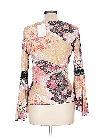 Joe Boxer Floral Patchwork Boho 3/4 Blouse (view 2)