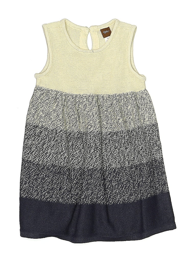 Pre-owned Tea Kids' Dress In Yellow