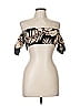Shein Black Short Sleeve Top Size 6 - photo 1