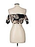 Shein Black Short Sleeve Top Size 6 - photo 2