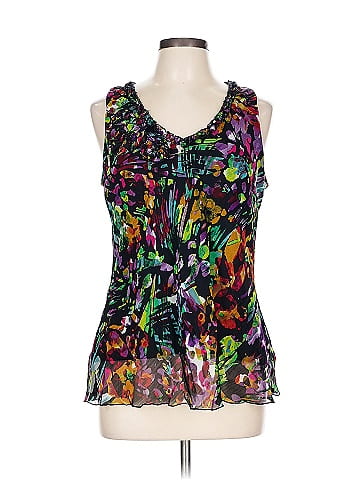Spense Vibrant Abstract Sleeveless Polyester Top (view 1)