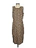 J.Crew 100% Elastane Animal Print Brown Cocktail Dress Size 3 - photo 1