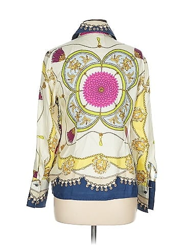 Hilfiger Collection Long Sleeve Silk Top (view 2)