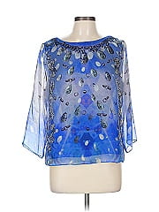 Worth New York 3/4 Sleeve Silk Top